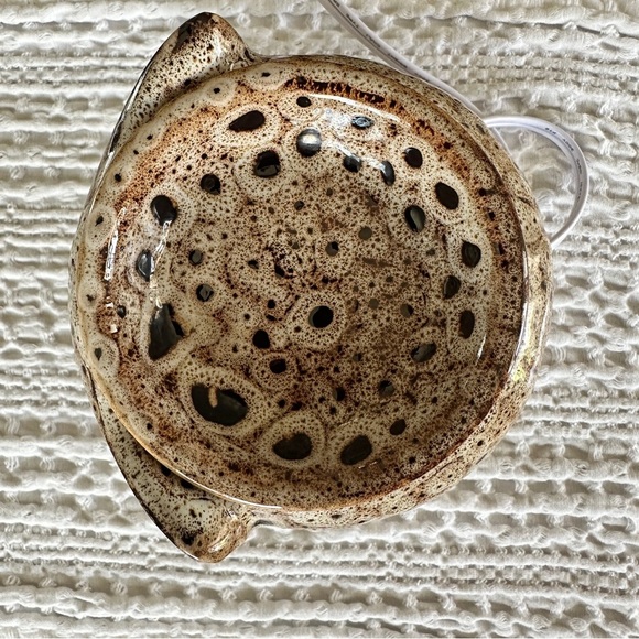 Spotted Owl Ceramic Wax Plug-In Warmer Full Size with Sunflower Design - Picture 5 of 7